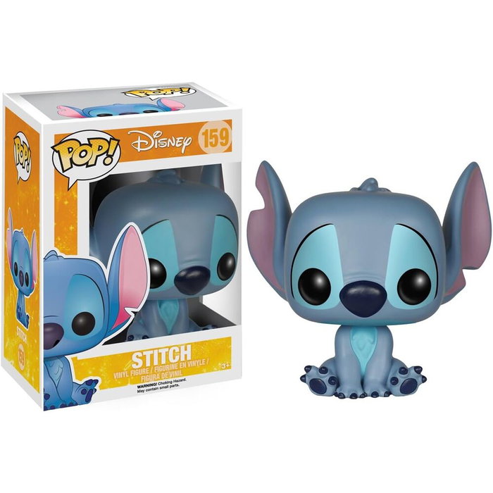 FUNKO - Figurine POP Vinyle Disney - Stitch Assis - 9 cm - Dans sa boîte