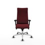 Piqueras Y Crespo Fauteuil Albacete Granate avec mécanisme synchrone et base aluminium