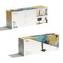 Tooq DB1427TN-B Support de Table VESA pour Moniteur 17"-32" avec Bras Articulé à Ressort à Gaz Noir