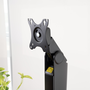Tooq DB1427TN-B Support de Table VESA pour Moniteur 17"-32" avec Bras Articulé à Ressort à Gaz Noir