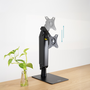 Tooq DB1427TN-B Support de Table VESA pour Moniteur 17"-32" avec Bras Articulé à Ressort à Gaz Noir