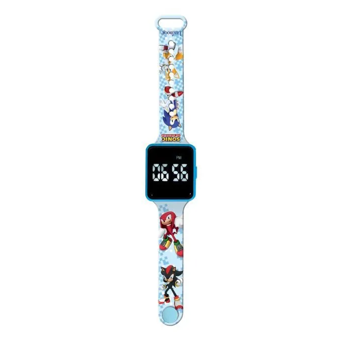 Lexibook - Montre LED Connectée Sonic pour Enfants - Bracelet Ajustable - Design Léger - Pour Enfants de 6 Ans et Plus