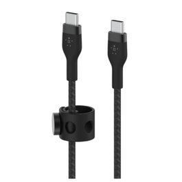 Belkin CAB011BT3MBK Câble USB-C vers USB-C Tressé 3M Noir BoostCharge Pro Flex