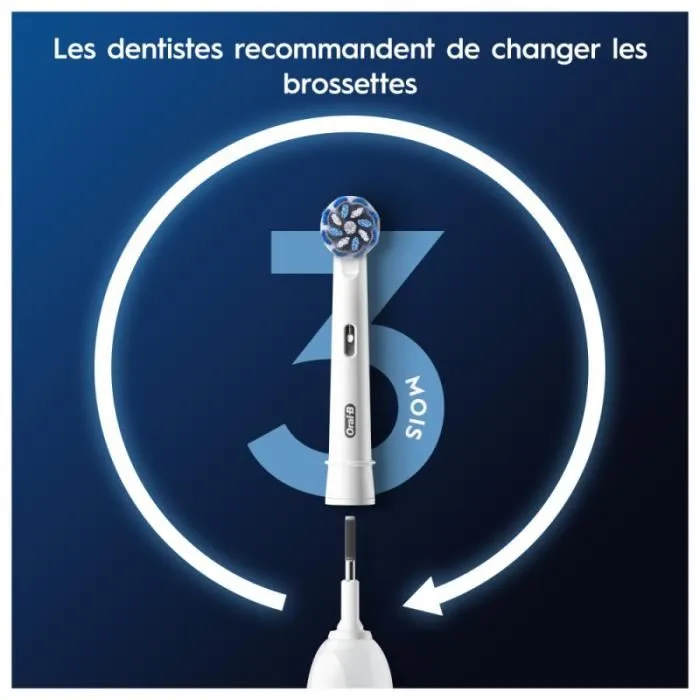 Oral-B Pro Sensitive Clean Brossettes de Rechange Ultra Douces pour Gencives Sensibles, Pack de 3