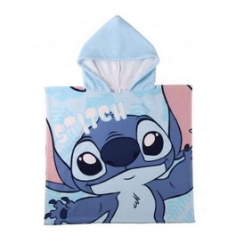 Cerdá Poncho serviette Stitch Disney Bleu 55 x 77 cm