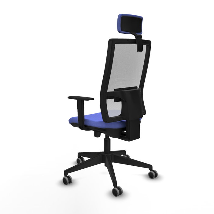 Piqueras y Crespo Chaise de Bureau Horna avec Appui-tête 2D et Soutien Lombaire Bleu Clair