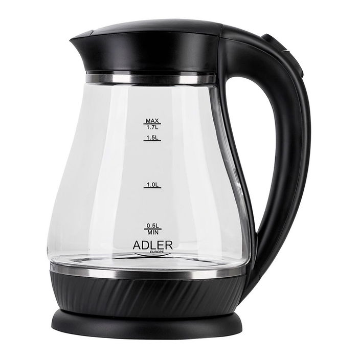 Bouilloire Adler AD 1274 2200 W 1,7 L Noir Acier inoxydable