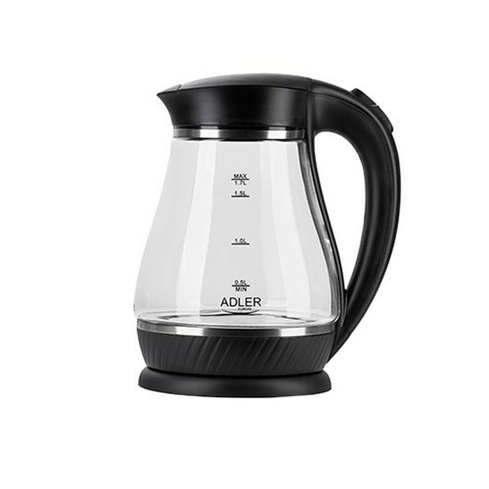 Bouilloire Adler AD 1274 2200 W 1,7 L Noir Acier inoxydable