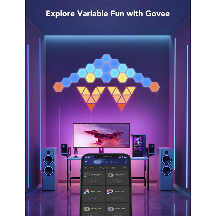 Govee Glide Hexa Light Panels Expansion Pack (2 Panneaux)