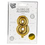 Party Time Ballon Chiffre 8 Or 35 cm