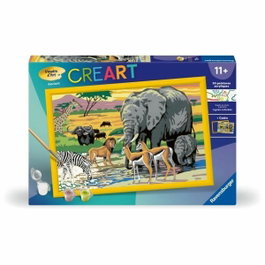 Ravensburger CreArt Kids Savane - Kit de peinture par numéros 31x21 cm