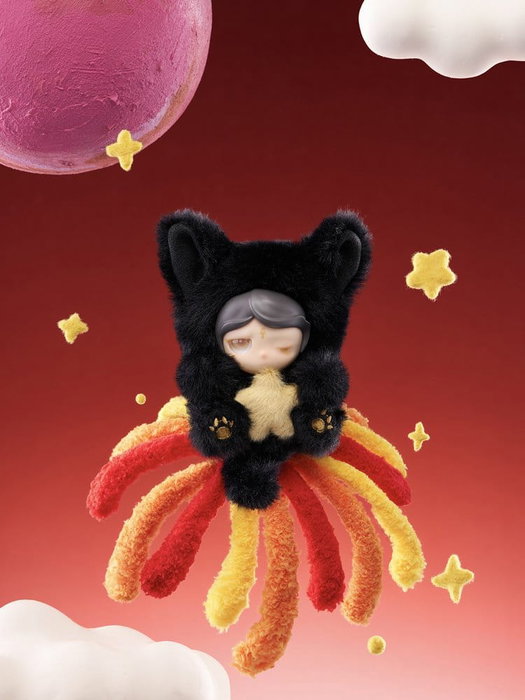 Shenzhen Mabell Animation Development Planet Cat Wishing Star Series Présentoir Boîte-Mystère de 6 Figurines Mini 11 cm