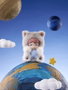 Shenzhen Mabell Animation Development Planet Cat Wishing Star Series Présentoir Boîte-Mystère de 6 Figurines Mini 11 cm