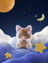 Shenzhen Mabell Animation Development Planet Cat Wishing Star Series Présentoir Boîte-Mystère de 6 Figurines Mini 11 cm