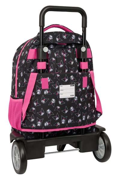 Safta Kuromi Sac à dos grand à roulettes compact, extensible 33 x 45 x 22 cm - Enfant 3 ans et plus