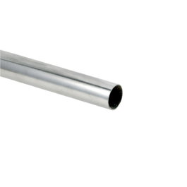 HERRAJES ALK Barre ronde pour armoire, Ø16 mm x 3 m, finition chromée