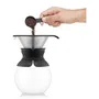 Bodum Cafetière Pour Over à Filtre Permanent en Maille Inox, 1 Litre - 8 Tasses, Noir