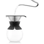 Bodum Cafetière Pour Over à Filtre Permanent en Maille Inox, 1 Litre - 8 Tasses, Noir