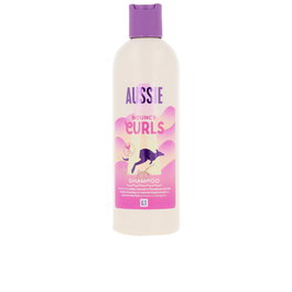 Aussie Shampoing Hydratant Bouncy Curls pour Cheveux Frisés, Sans Sulfates, Vegan, 300 ml