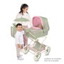 DeCuevas Chariot de Poupée Reborn Pliable Botanic avec Ombrelle et Sac