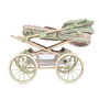 DeCuevas Chariot de Poupée Reborn Pliable Botanic avec Parasol et Sac