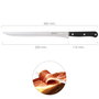 ORYX Couteau à jambon Grenoble Noir, Lame 24,5 cm