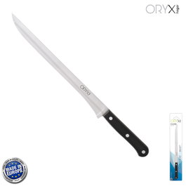 ORYX Couteau à jambon Grenoble Noir, Lame 24,5 cm