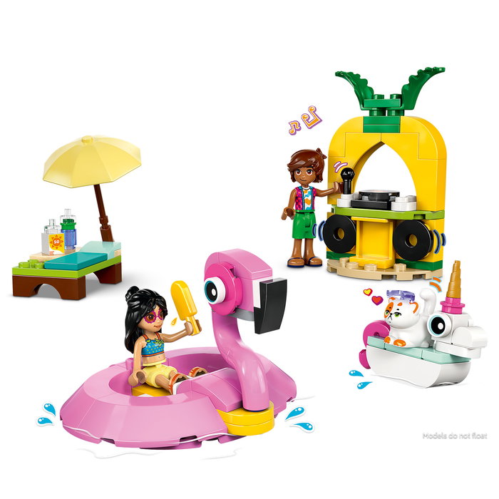 LEGO Friends 42658 La Fête dans la piscine avec bouées licorne et flamant rose