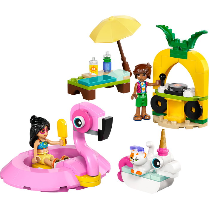LEGO Friends 42658 La Fête dans la piscine avec bouées licorne et flamant rose