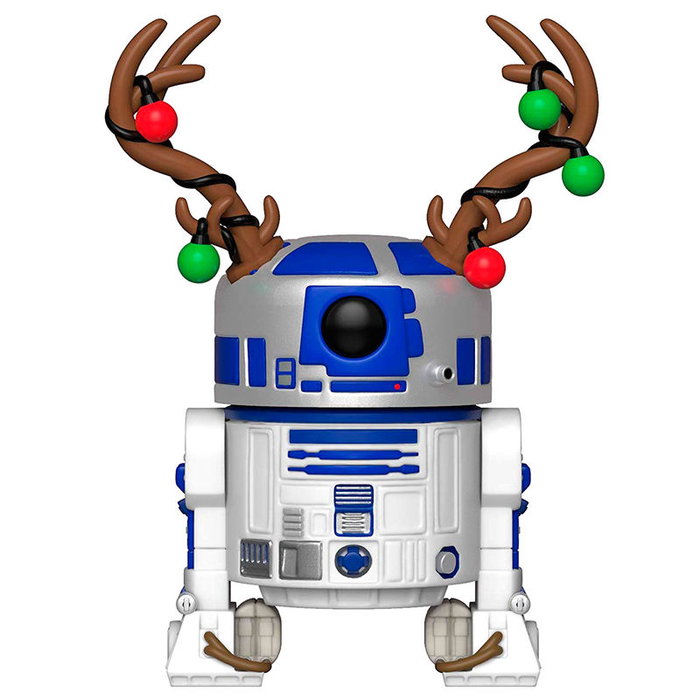 FUNKO Star Wars Holiday R2-D2 with Antlers Figurine POP FUNKO Star Wars Holiday R2-D2 with Antlers Figurine POP