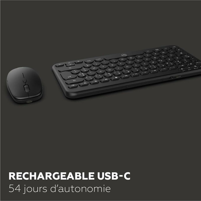 Mobility Lab CP420W Mini Ensemble clavier et souris Noir AZERTY Mobility Lab CP420W Mini Ensemble clavier et souris Noir AZERTY