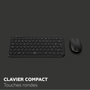 Mobility Lab CP420W Mini Ensemble clavier et souris Noir AZERTY
