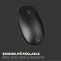 Mobility Lab CP420W - Ensemble Clavier et Souris Compact Sans Fil Mini, USB 2.4 GHz et Bluetooth, Raccourcis Multimédia, Souris avec 4 DPI, AZERTY Français