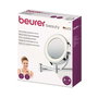 Beurer BS-59 Miroir de maquillage LED avec grossissement 5x - Portable ou mural, double face