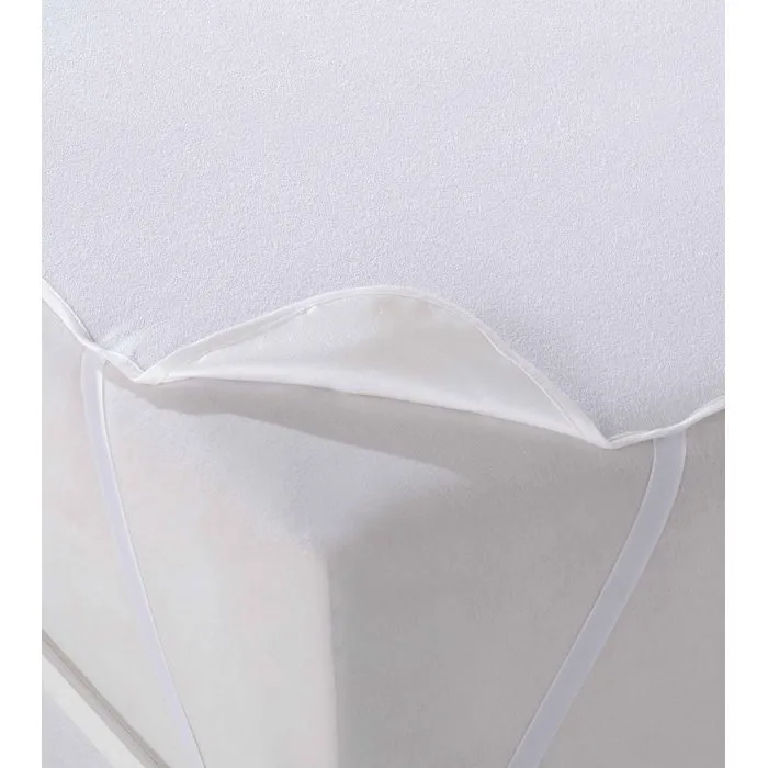 Protège-matelas Mansion pour lit 2 personnes - 200 x 200 cm - Blanc