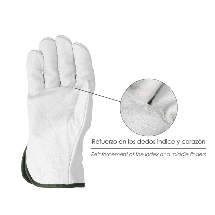 WOLFPACK LINEA PROFESIONAL Gants en cuir de fleur taille 11 pouces