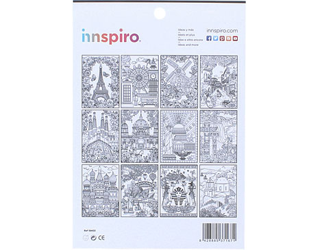 Innspiro Libro para colorear COLORING City and Travel 12 designs