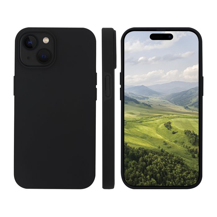dbramante1928 Coque iPhone 15 Plus Iceland Ultra avec protection D3O et aimant MagSafe intégré - Noir - Modèle ultra mince et recyclable (4m/13ft impact)