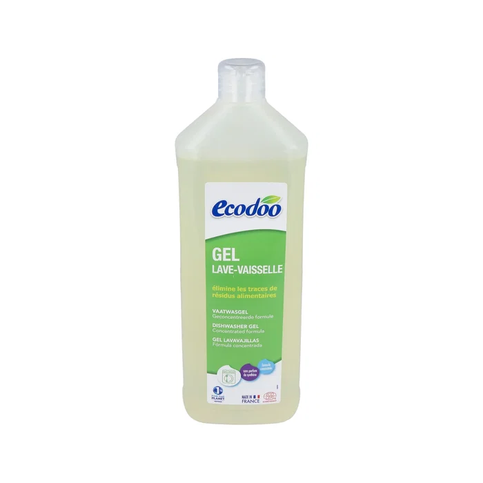 Ecodoo Gel Concentré pour Lave-vaisselle, 1L – Détergent Puissant, Sans Parfum de Synthèse, Huile Essentielle d'Orange Bio, Biodégradable Ecodoo Gel Concentré pour Lave-vaisselle, 1L – Détergent Puissant, Sans Parfum de Synthèse, Huile Essentielle d'Orange Bio, Biodégradable