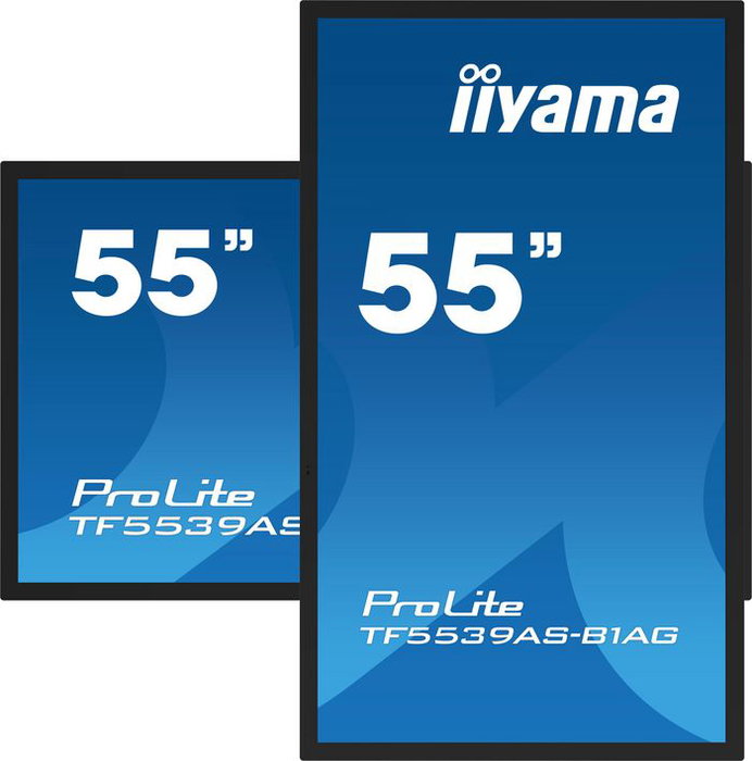 iiyama Écran tactile interactif 55" PCAP avec dalle sans bordures et antireflet, 40 points tactiles, 4K UHD (3840x2160), Android 11, IPS, 24/7, ports HDMI et DisplayPort