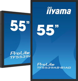 iiyama Écran tactile interactif 55" PCAP avec dalle sans bordures et antireflet, 40 points tactiles, 4K UHD (3840x2160), Android 11, IPS, 24/7, ports HDMI et DisplayPort