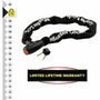 Master Lock Antivol moto avec chaîne de 1 m en acier cémenté de 10 mm