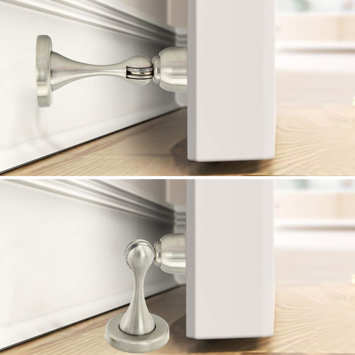 WOLFPACK LINEA PROFESIONAL Tope de porte magnétique extrafort en acier inoxydable