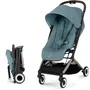 CYBEX Poussette Orfeo - Poussette ultra compacte de voyage, pliage une main, 6.3 kg, pour avion et voiture, de 0 a 4 ans (22 kg), couleur Stormy Blue