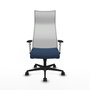 Piqueras y Crespo Chaise de Bureau Albacete Bleu Marine et Blanc