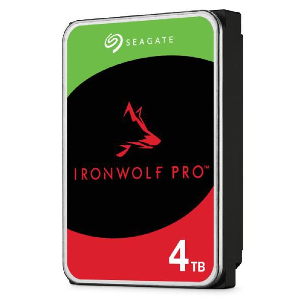 Seagate Disque dur interne IronWolf Pro 4 To NAS SATA 6 Gb/s 3,5" pour solutions RAID (réf. ST4000NE001)