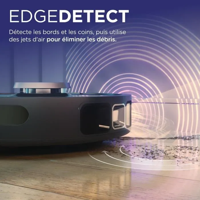 Shark Robot Aspirateur RV2820VEEU PowerDetect avec Vidage Automatique, Navigation 3D LiDAR, Laveur Autonome pour Tous Sols, Capacité 230 mL