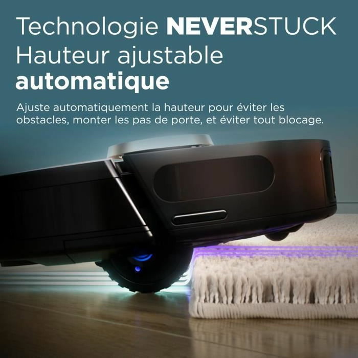 Shark PowerDetect RV2820VEEU - Robot Aspirateur 2-en-1 avec Navigation LiDAR et Autovidage