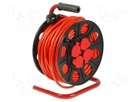 JONEX Rallonge réseau H05VV-F 3G2,5mm² 40m à tambour orange