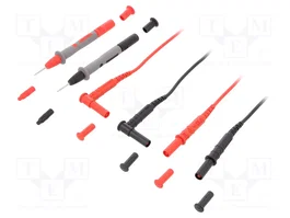 CHAUVIN ARNOUX Kit de cordons de mesure avec 2 sondes et 2 prises banane angulaires 4mm